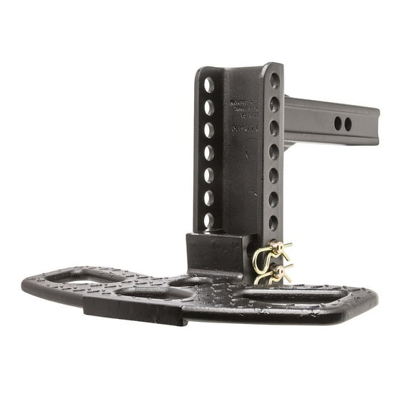 Husky Towing 33257 Truck Step; Hitch Mount; Gloss Black; 350 Pound Capacity