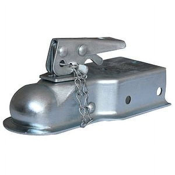 Husky Silver Steel Trailer Coupler with Safety Chain