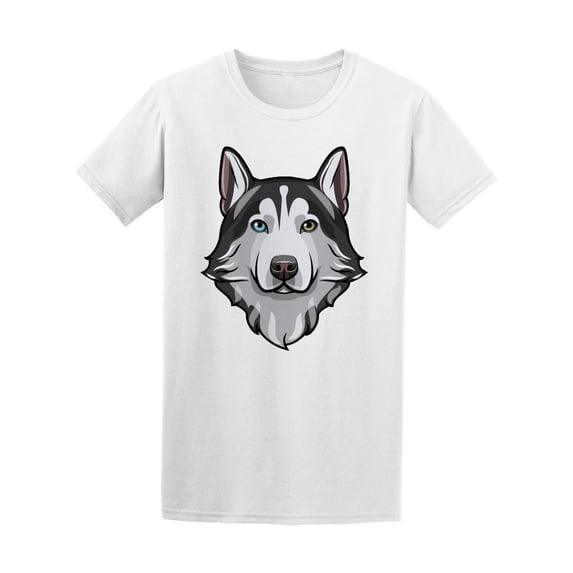 Husky With Different Eye Colors Tee Men's -Image by Shutterstock