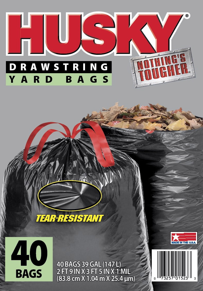 Hefty Ultra Strong Lawn and Leaf Large Trash Bags, 39 Gallon, 16 Count :  Industrial & Scientific 