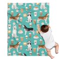 thumbnail image 1 of Husky and Coffee Blanket,Comfortable Soft Flannel Throw Blanket,All Season,Warm Lightweight Blankets for Sofa Bed Couch Living Room Chair,30"x40", 1 of 4