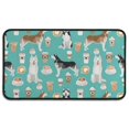 thumbnail image 1 of Husky and Coffee Door Rugs,Washable Non Slip Door Mats Indoor,Decorative Door Mats,Entry Mat Indoor for Entrance,Bedroom,Kitchen,Bathroom,30"x17", 1 of 6