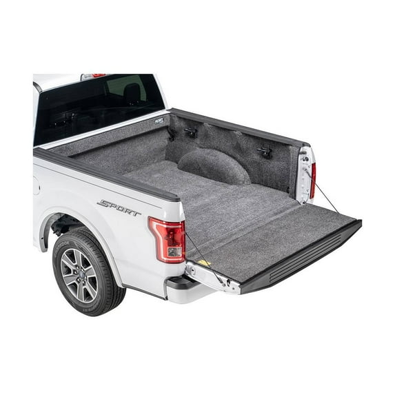 Husky by RealTruck 11121 Ultrafiber Full Truck Bed Liner & Built in Tailgate Mat with Ultra-soft Cushioned, Charcoal - Polypropylene