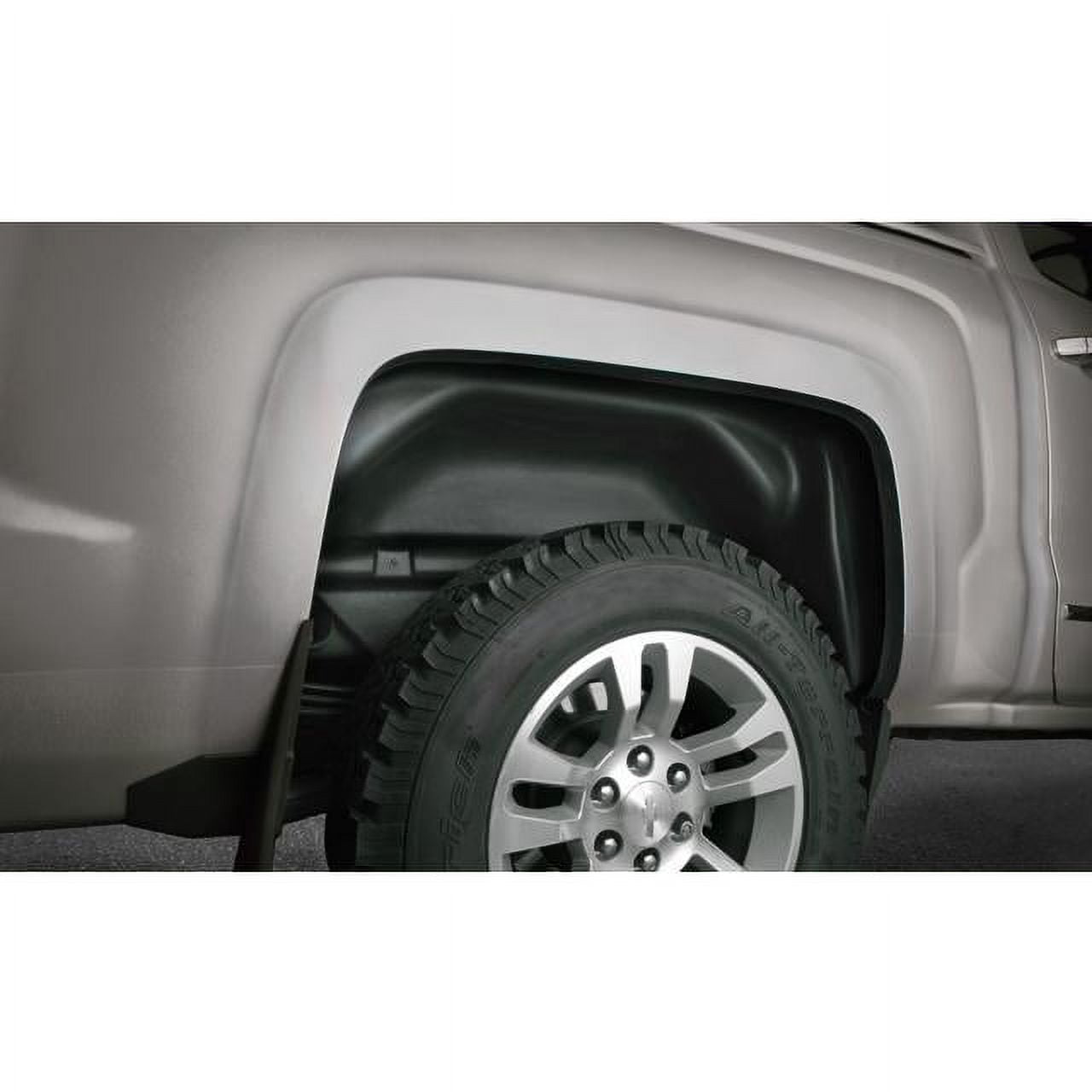 Husky by RealTruck Rear Wheel Well Guards - Black Compatible with 2020-2022 Chevrolet Silverado 2500 HD