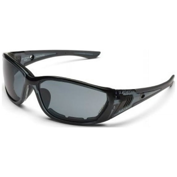 Husqvarna 501234501 Fortress Glasses Crystal Black Foam-Lined Frame Smoke Lens