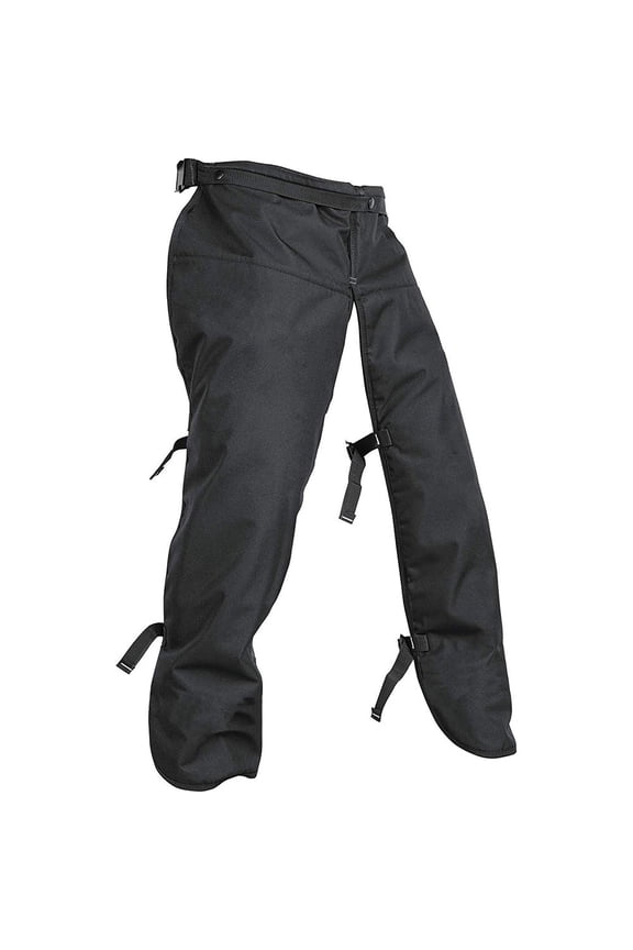 531309503 Grey Classic Chainsaw Chaps Protective Legs Adjustable Waist up to 38"