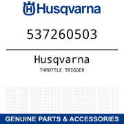 Husqvarna Genuine OEM Throttle Trigger for 455 Rancher Chain Saw - 537260503