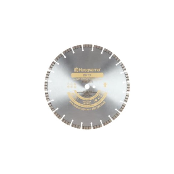 Husqvarna 542775645 BHT3 Turbo General Purpose Diamond Blade, 14-Inch X .125-Inch X 1-Inch
