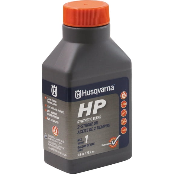 Husqvarna 593271601 XP+ 2-Stroke Engine Oil, Grey, 2.6 oz
