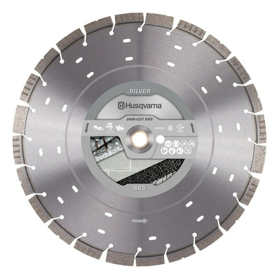 Husqvarna Construction 18 Inch Segmented Turbo Diamond Blade For Concrete And Masonry