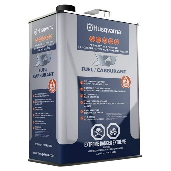 Husqvarna Gasoline (50:1) Pre-mixed 2-Cycle Fuel,110 oz