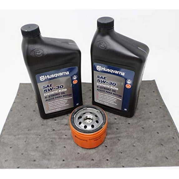Husqvarna Oil Change Kit 5W-30 Synthetic Blend Oil