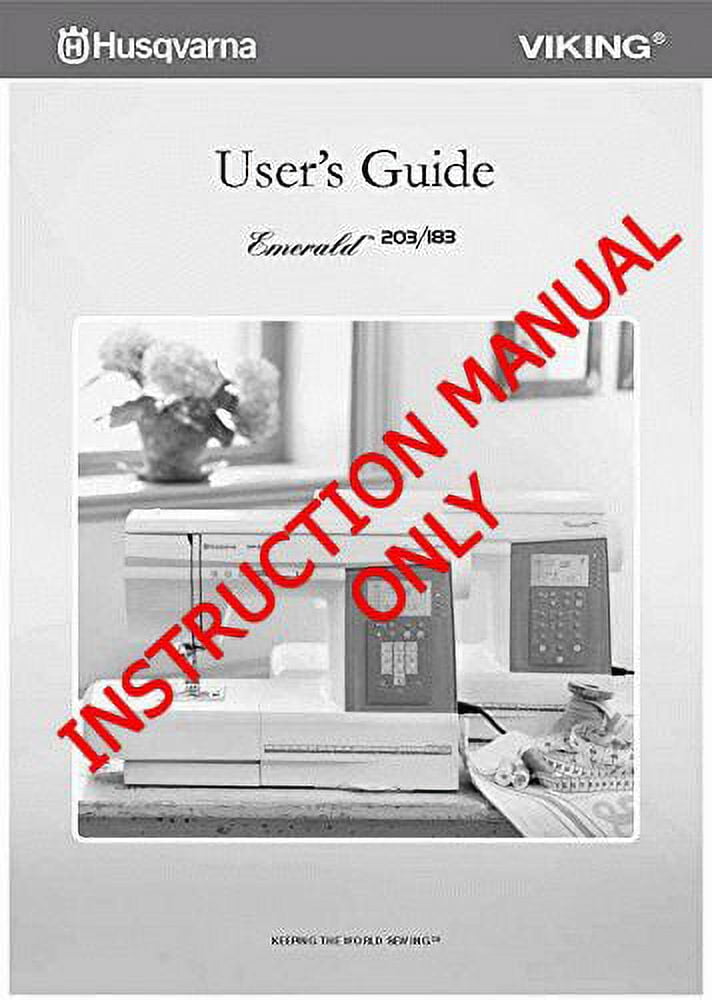 Husqvarna Viking Emerald 183 203 User Owners Manual