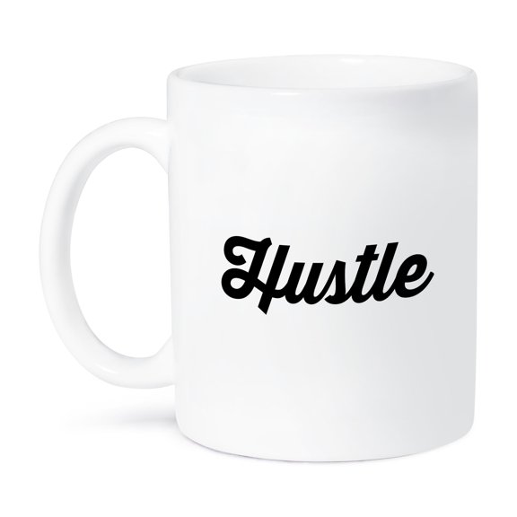 3dRose, HUSTLE, 15oz Mug