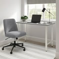 thumbnail image 1 of Hustle 48W x 24D Computer Desk and Chair Set in Platinum Gray - Engineered Wood, 1 of 10