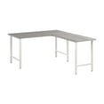 thumbnail image 1 of Hustle 60W x 30D L Shaped Computer Desk in Platinum Gray - Engineered Wood, 1 of 6