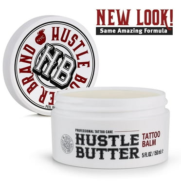 Hustle Butter Tattoo Aftercare 5Oz Balm + New and Older Vegan No Petroleum Skin Care