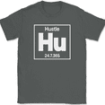thumbnail image 1 of Hustle Element T-Shirt Funny Motivational Street Wear Science Humor Gift Tee - Charcoal, XL, 1 of 1
