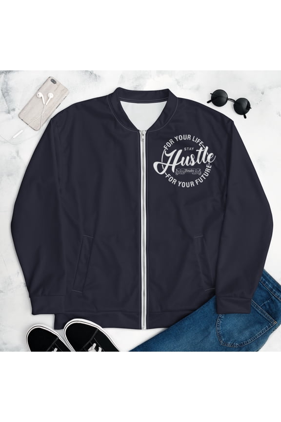Hustle Fresh Unisex Bomber Jacket (S)