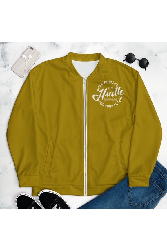 Hustle Fresh Unisex Bomber Jacket (S)