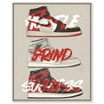 thumbnail image 1 of Hustle Grind Success Sneakers Canvas Trendy Sneaker Art by Art Remedy, Silver Frame, 24" x 30", 1 of 7
