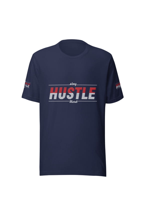 Hustle Hard Unisex t-shirt (Navy, XL)
