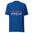 thumbnail image 1 of Hustle Hard Unisex t-shirt (True Royal, M), 1 of 4