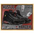 Hustle Iconic Sneakers Canvas Motivational Quotes For Men Print By
