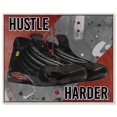 Hustle Iconic Sneakers Canvas Motivational Quotes For Men Print By
