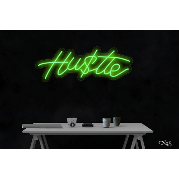 Hustle-LED Neon Sign Made in USA