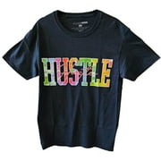 Hustle Rainbow Tie-Dye Graphic Print Womens T-Shirt Medium