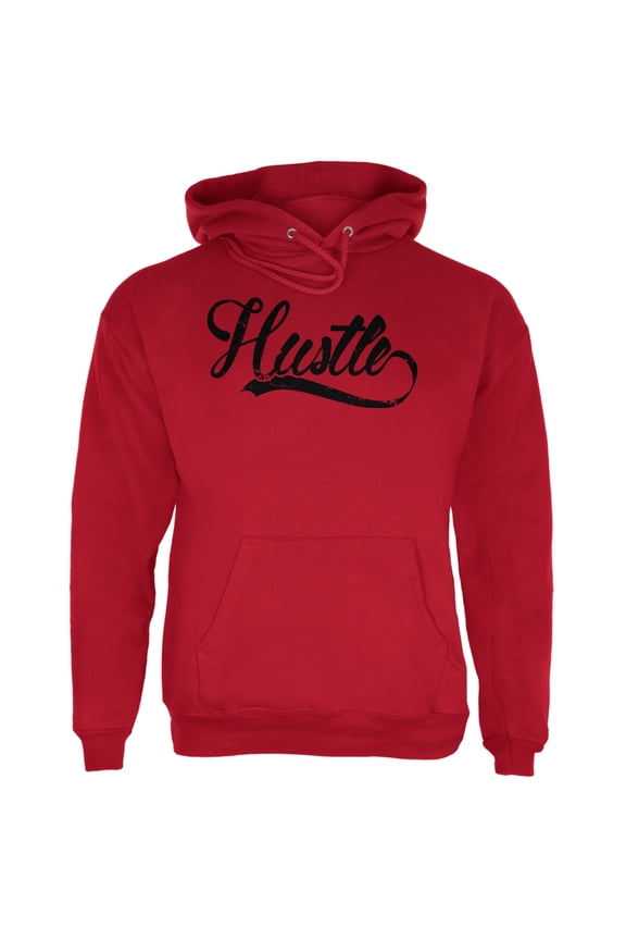 Hustle Red Adult Hoodie - Large