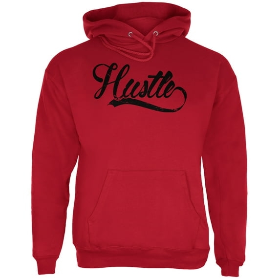 Hustle Red Adult Hoodie - Medium
