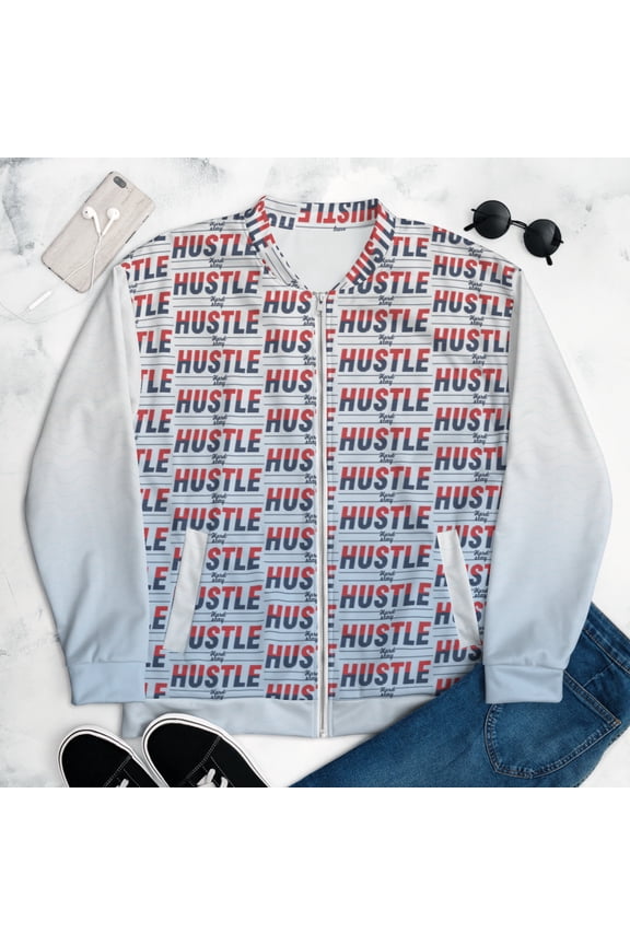 Hustle Unisex Bomber Jacket (L)