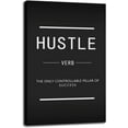 thumbnail image 1 of Hustle Verb Inspirational Canvas Wall Art Inspirational Entrepreneur Quotes Canvas Painting Modern Inspiring Poster Framed Art Decoration Home Office Decoration Ready to Hang12x18, 1 of 6