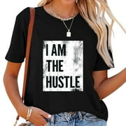 Hustle in Style: Plus Size Empowered Women's Tee for the Bold and Fearless