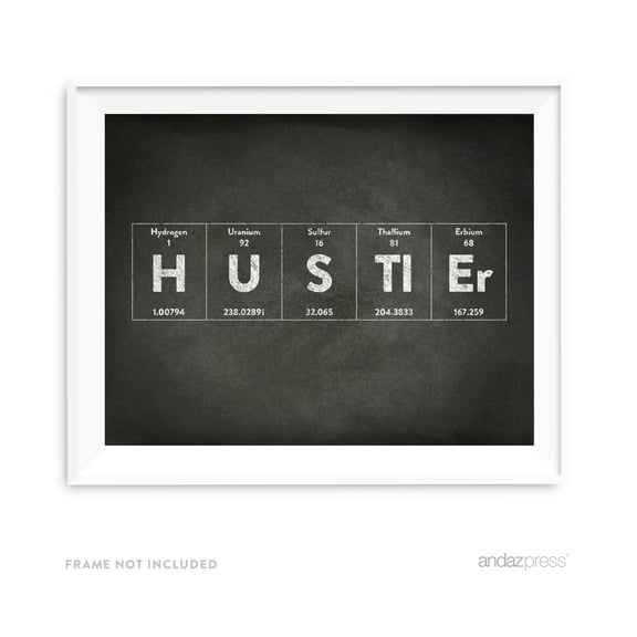 Hustler Periodic Table of Elements Vintage Chalkboard Wall Art Dcor