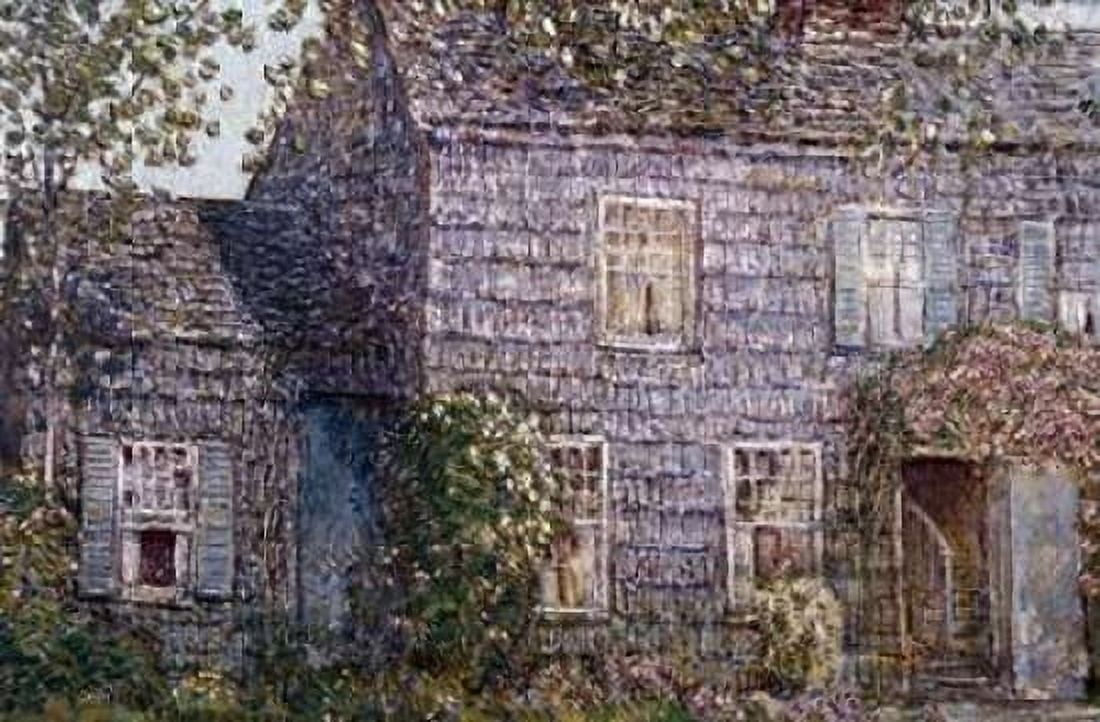 Hutchison House East Hampton Long Island Canvas Art - Childe Hassam (24 x 36)