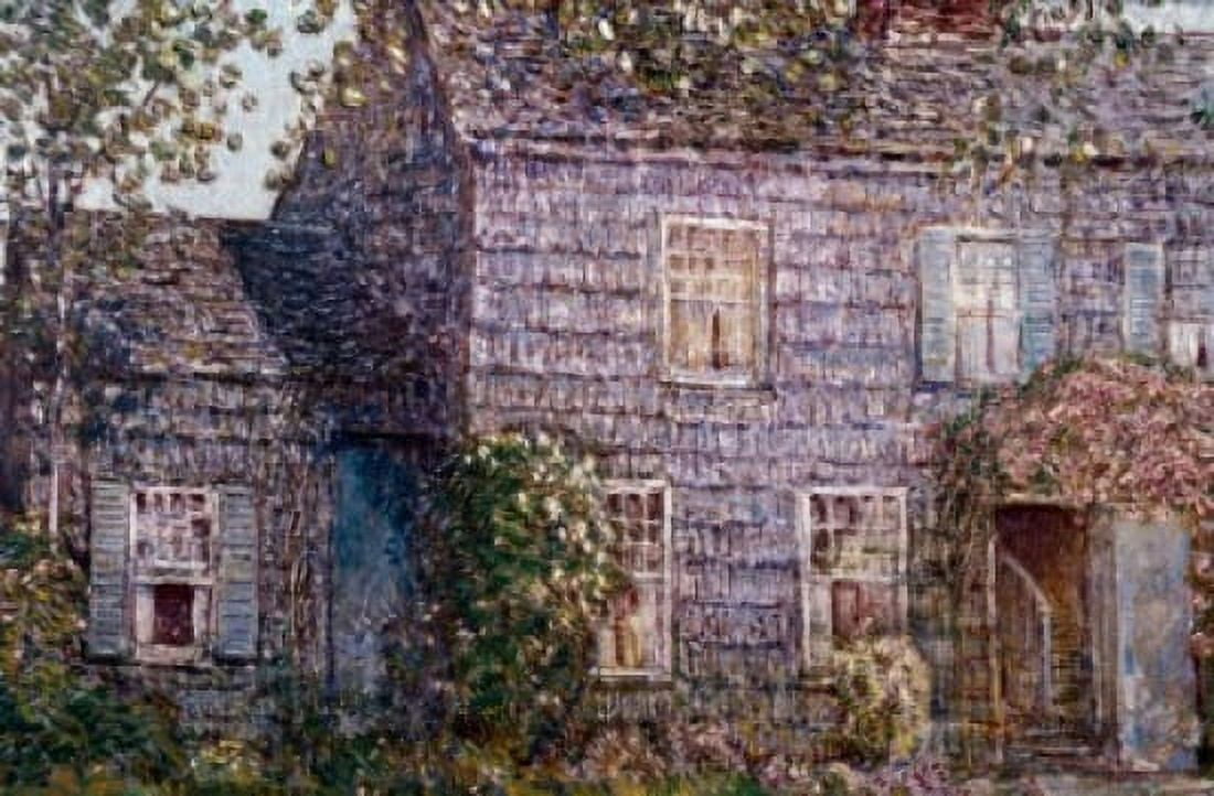 Hutchison House Easthampton Long Island 1919 Frederick Childe Hassam (1859-1935 American) Canvas Art - Frederick Childe Hassam (18 x 24)