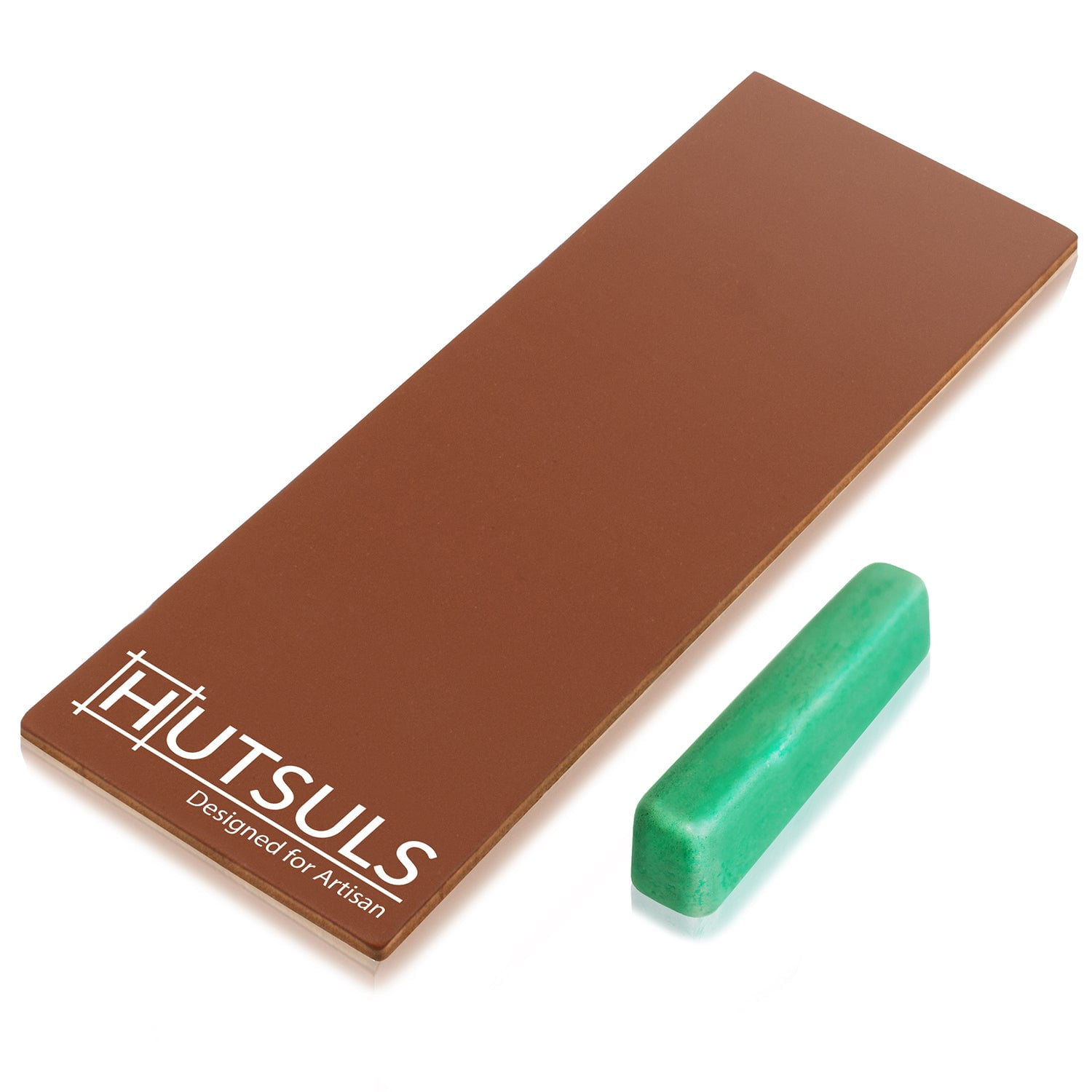 Hutsuls Brown Leather Strop with Compound Get RazorSharp Edges with