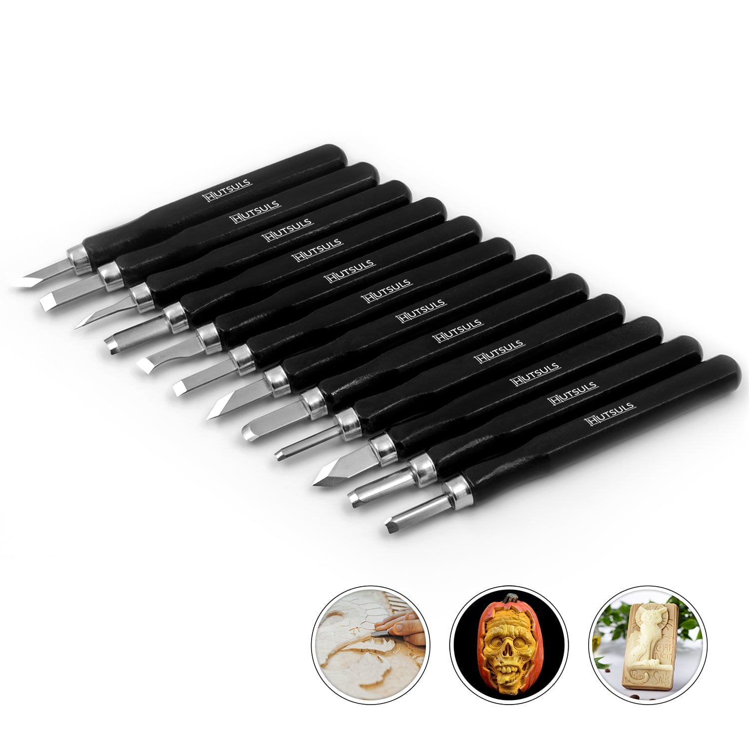 Hutsuls Wood Carving Tools Set Easy to Use 12 pcs Mini Wood Chisel