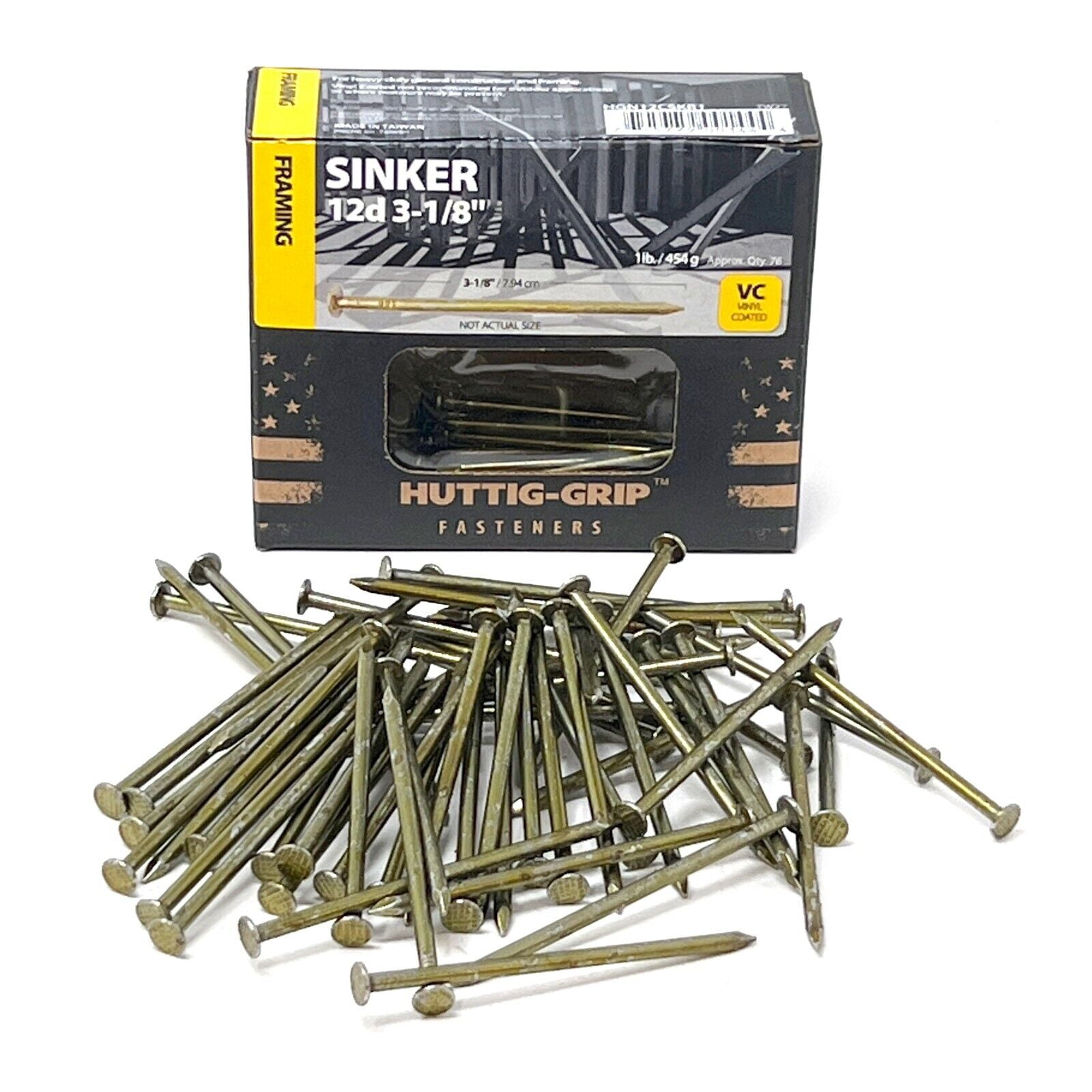 Huttig-Grip 1-1/4-in 15-Degree Smooth Shank Electro