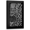 thumbnail image 1 of Hutton 9x14 Black Modern Framed Museum Art Print Titled - Black and White Marking 2, 1 of 5