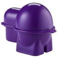 thumbnail image 1 of Hutzler Egg To-Go Container with Salt Shaker, Hard Boiled Egg Holder with Lid - Purple, 1 of 5