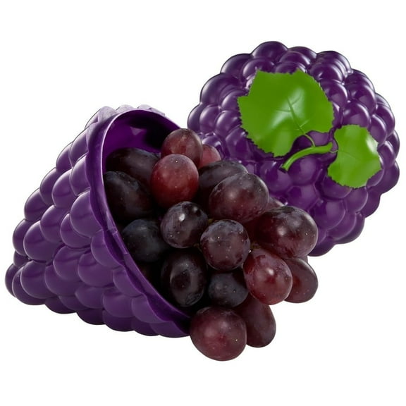 Hutzler Grapes To-Go Lunch Snack Storage Container - Purple