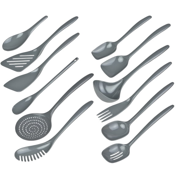 Hutzler Gray Melamine Utensils, 12-pc. Set