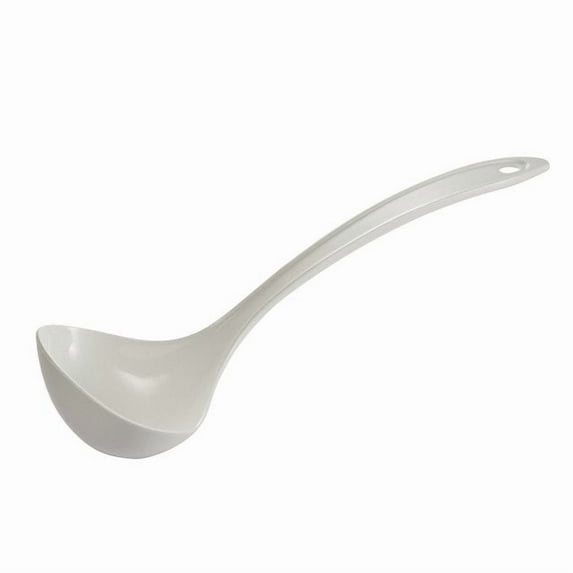 Hutzler LOPOL Reinforced Nylon 4oz Soup Serving Ladle - White