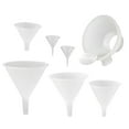 thumbnail image 1 of Hutzler 7 Piece Multi-Purpose Plastic Funnel Set with Mini-Funnels and Canning Funnel, 1 of 6