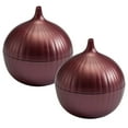 thumbnail image 1 of Hutzler Onion Saver Keeper Storage Durable Plastic Container - Keeps Fresh Longer - 2 Pack - Red, 1 of 4