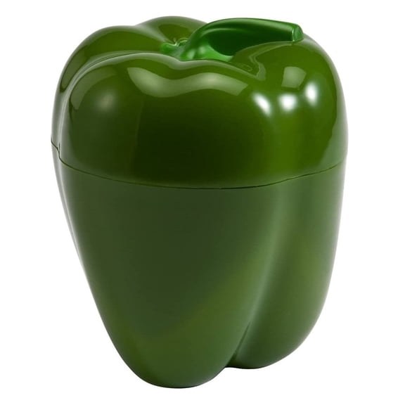 Hutzler Pepper Saver Keeper Storage Container - Keeps Fresh Longer - Green